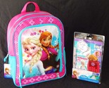 Disney Frozen Anna &amp; Elsa 16 &quot; Full-Size Multi-Tasca Zaino &amp;school Suppl... - £10.39 GBP+