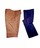 Men&#39;s Trousers Unisex Winter Vintage No Pinces Leg Wide Pure Wool Flared... - £42.29 GBP+