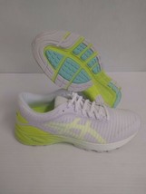 Asics Woman&#39;s Dynaflyte 2 White Safety Yellow Size 10 US - £110.73 GBP