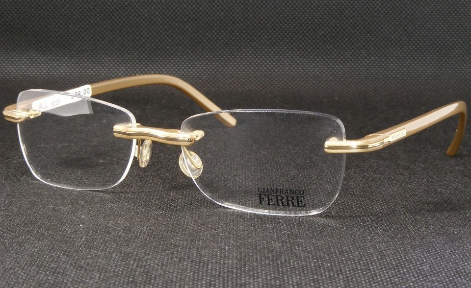 GF FERRE GF00206 GRADIENT GREY WHITE /SILVER UNIQUE EYEGLASSES 51-15-135... - $197.94