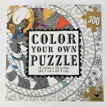Cat Color Your Own Puzzle 18&quot; x 24&quot; by Cardinal 300 Pcs - £19.65 GBP