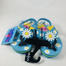 Toddler Girls Size 5 6 Peppa Pig Flip Flops w/ Strap - Sandals - £10.17 GBP