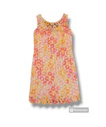 Lilly Pulitzer Resort Sunkissed Bright Pink Yellow Sleeveless Lace Dress - 2 - $100.00