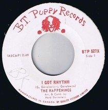 The Happenings I Got Rhythm 45 rpm You&#39;re In A Bad Way Canadian Pressing - £3.04 GBP