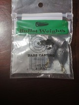 Bullet Weights SS12 Bass Casting Sz1/2oz Ziplock 4Bg - £9.22 GBP