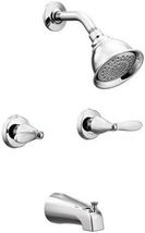 Moen 82602 Adler 2-Handle 1-Spray Tub/Shower Faucet with Valve - Chrome - £42.28 GBP