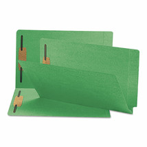 Smead Two-Inch Capacity Fastener Folders Straight Tab Legal Green 50/Box 28140 - £99.87 GBP