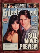Entertainment Weekly August 24 31 2001 Penelope Cruz Tom Cruise Movie Previews - £12.74 GBP