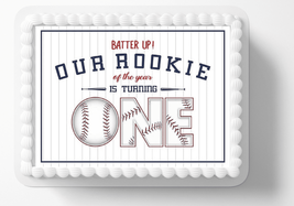 Baseball Birthday Edible Image Cake Topper, by ToriBellas Designs - $262.76 MXN
