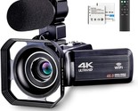 Oiexi Ultra Hd 4K 48Mp Vlogging Camera With Microphone And Remote Contro... - $142.96