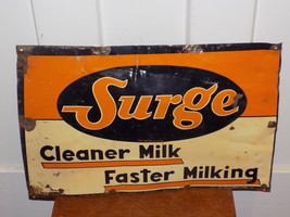 Vintage Surge Cleaner Milk Faster Milking Metal Sign - $158.40