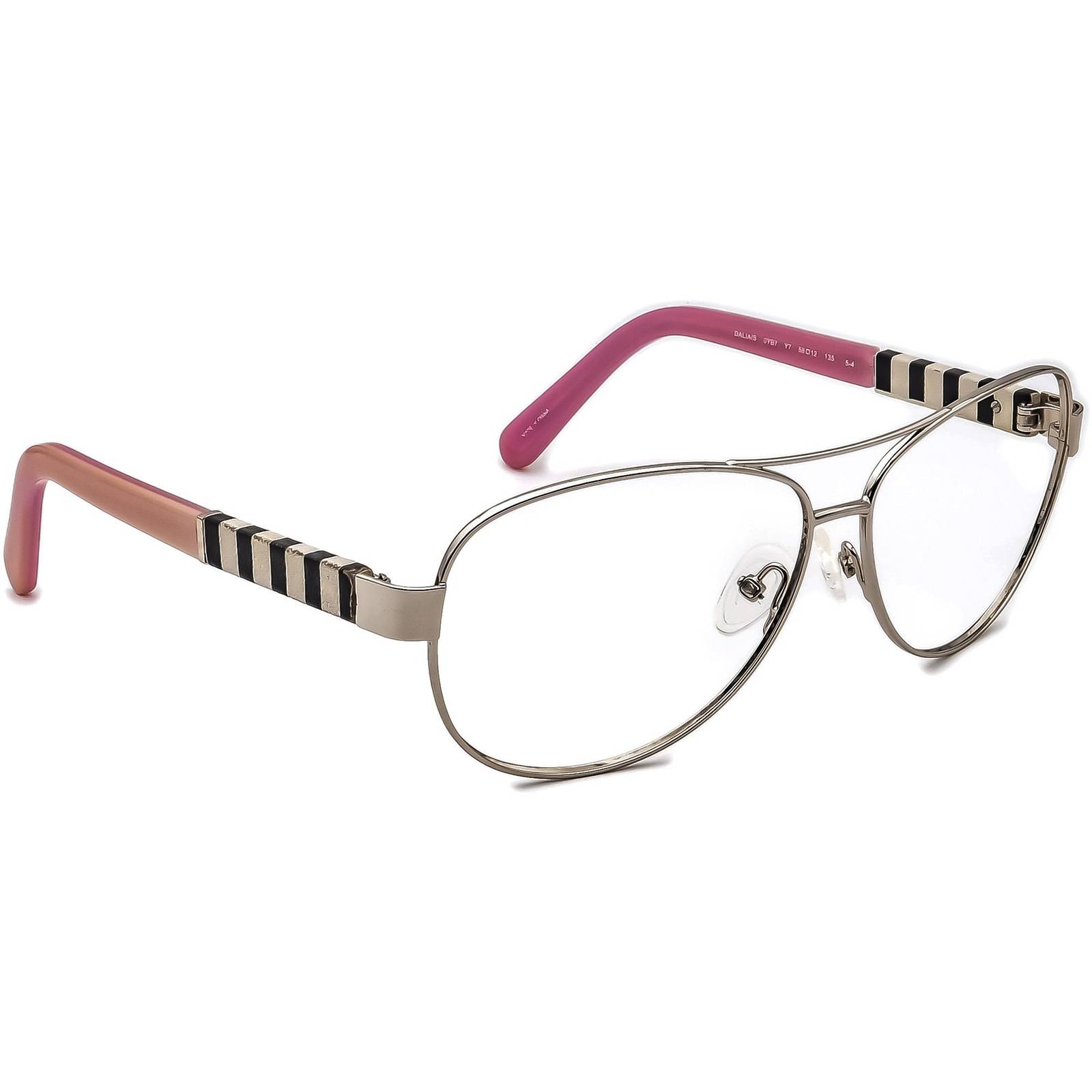 Kate Spade Women&#39;s Sunglasses Frame Only Dalia/S 0YB7 Silver/Pink Aviato... - $24.99