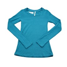 Hena by Earl Grey Shirt Girls L Blue Long Sleeve Round Neck Pull Over Ou... - $24.75