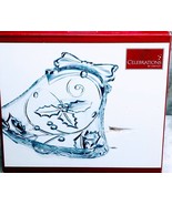 Ship N 24 Hours. New-Mikasa Celebrations Bell Collection Holly Glass Can... - $42.01 CAD