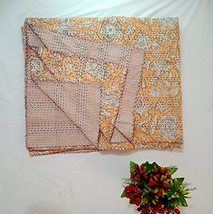 Traditional Jaipur Beautiful Indian Handmade Kantha Quilt Cotton Bedspread Throw - £43.95 GBP+