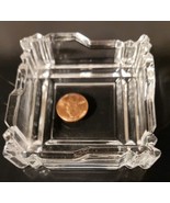 24% Lead Crystal Square Dish, Crystal Clear Ind. Hand Cut, Made  Yugosla... - $15.74