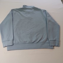Chaps 1/4 Zip Men Sz M Blue Cotton Blend The Everyday Fleece Pullover Sweatshirt image 2