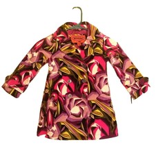 Missoni Infant/Toddler Girls Trench Coat Dress Jacket - Purple/Pink Floral - £35.73 GBP+