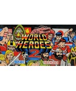 Original Vintage World Heroes 2 Arcade Marquee SNK NEO-GEO - €50,13 EUR