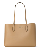 New Kate Spade All Day Large Tote Leather Timeless Taupe / Dust bag incl... - $113.91