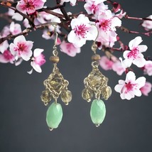 Sterling Silver 925 smokey quartz Not Signed Earrings - $624.24 MXN