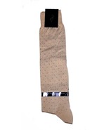 Punto Cotton Men&#39;s Italy Beige Polka Dot Soft Knee Socks One Size - £17.55 GBP