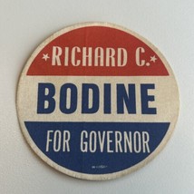 VTG 1968 3&#39; Unused Sticker Richard C Bodine Governor for the State of In... - $8.00