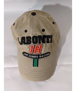 Bobby Labonte 18 Hat Cap NASCAR Khaki Interstate Batteries One Size Thro... - $12.86