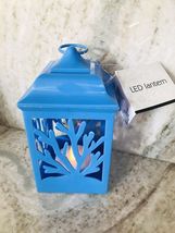 New Plastic LED Blue Lantern W/Flickering Effect/On/Off Switch. By Green... - $14.73