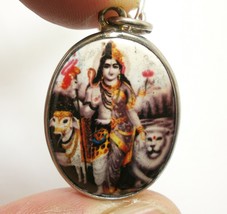 Ardhanarishvara Composite Form Of Hindu God Shiva And Parvati Pendant Siva &amp; Uma - £23.73 GBP