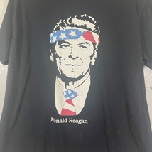 Ronald Reagan Size Medium Black Short Sleeve Tshirt - $11.77