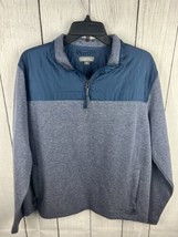 Eddie Bauer Men&#39;s Long Sleeve Mixed Media Pullover Sweater Size Large - $14.01