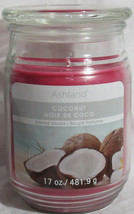 Ashland Scented Candle NEW 17 oz Large Jar Single Wick Summer COCONUT dark pink - £15.66 GBP