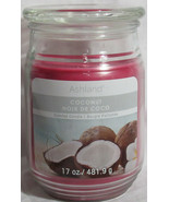 Ashland Scented Candle NEW 17 oz Large Jar Single Wick Summer COCONUT da... - $29.47
