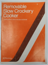 JC Penney Removable Slow Cookery Cooker Instruction Recipe Manual Cookbook - £7.64 GBP