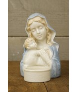 Vintage Christmas Porcelain Catholic Mother Mary Madonna Baby Jesus Cand... - £22.46 GBP