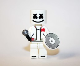 Gift Minifigure Marshmello Music DJ White and Red Jacket Fast Ship - £4.96 GBP