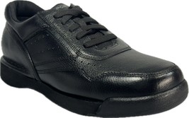 Rockport Prowalker Men&#39;s Black Leather Walking Sneakers Sz 7.5, K71096 - £52.95 GBP