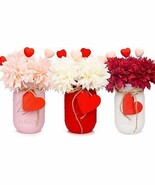 Valentines Day Decor, Valentines Mason Jars Centerpiece Decorations, Val... - $58.90 CAD