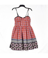 Band of Gypsies Orange Print Bustier Dress w Adjustable Straps Size Medium - €24,71 EUR