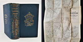 1893 Antique Boston Almanac Directory W Map Genealogy Business History - £175.12 GBP