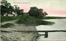 Vtg Cartolina Circa 1908 North Riva Di Loon Lake, Illinois - E. C. Kropp Co - £7.96 GBP