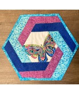June Vibrant Butterfly Hexagonal Table Topper - $25.00