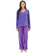 RH Pajama Set Womens Printed Comfy Fleece Long Sleep-Lounge PJ Set Night... - £22.83 GBP