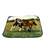 Horse Throw Blanket Plush Fleece Persis Clayton Weirs Northwest Company ... - £36.54 GBP