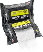 2 Pack Shoe Wipes Quick Cleaner Sneaker Basketball Leather Portable Remo... - £19.59 GBP