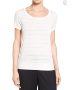 NWT Women&#39;s Classiques Entier Ivory Pointelle Lightweight Sweater Sz XL - €28,42 EUR