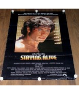 Staying Alive Movie Poster Vintage 1983 Paramount #830097 John Travolta ... - $283.73 MXN