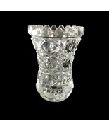 Vintage Toothpick Holder Clear Lead Crystal Hexagon Pattern Unmarked kit... - £19.61 GBP