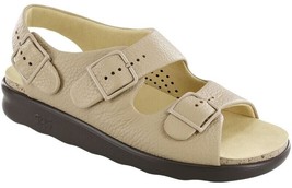 SAS Womens Relaxed Heel Strap Sandal- Natural - Size 9.5 - 2X Wide - £145.60 GBP